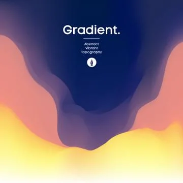 Fluid gradient background design. Futuristic liquid abstract colorful wallpaper Illustrazione stock