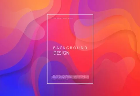 Fluid gradient background Stock Illustration