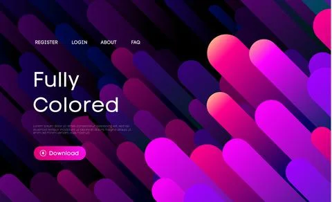 Fluid gradient background vector. Minimal abstract background. Purple geometric Illustrazione stock