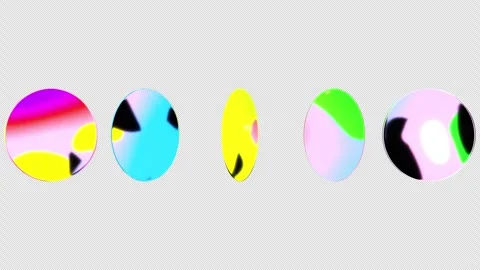 Fluid Gradient Circle Horizontal Compression Abstract Motion Graphics Loop Stock Footage 340114982