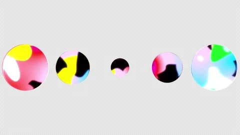 Fluid Gradient Circle Size Transition Abstract Motion Graphics Loop Stock Footage 340114983