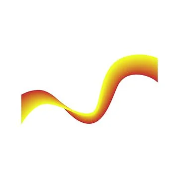 Fluid gradient curve creating dynamic wave shape Stock Illustration
