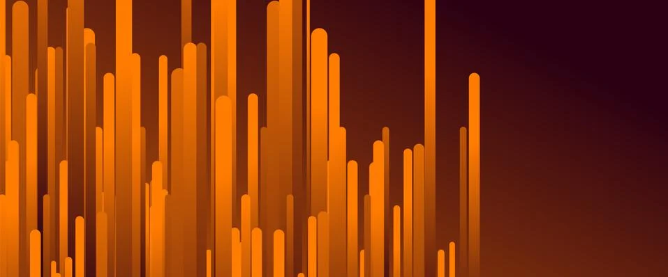 Fluid gradient lines, rain design concept, thin lines, dynamic template. Vector Illustrazione stock