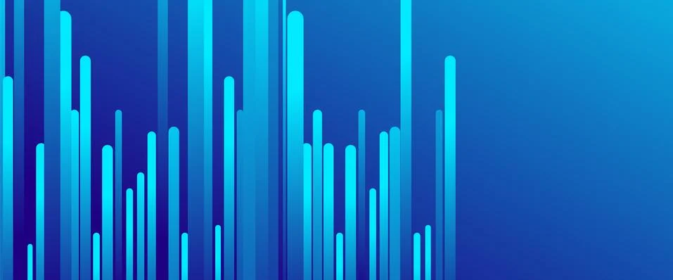 Fluid gradient lines, rain design concept, thin lines, dynamic template. Vector 스톡 일러스트