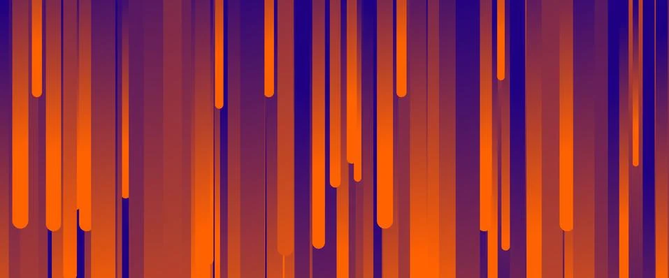 Fluid gradient lines, rain design concept, thin lines, dynamic template. Vector Stock Illustration