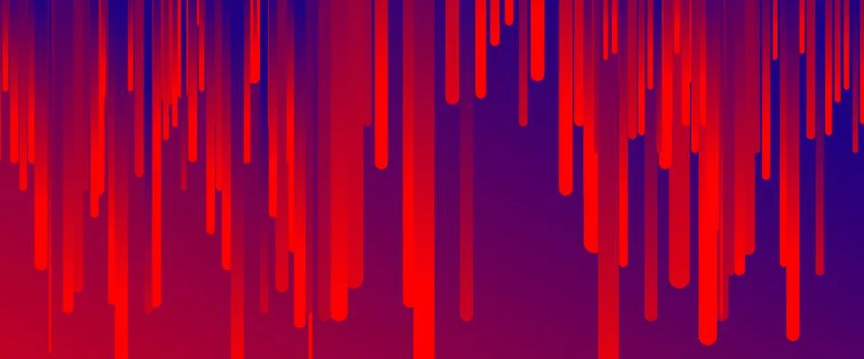 Fluid gradient lines, rain design concept, thin lines, dynamic template. Vector Stock Illustration