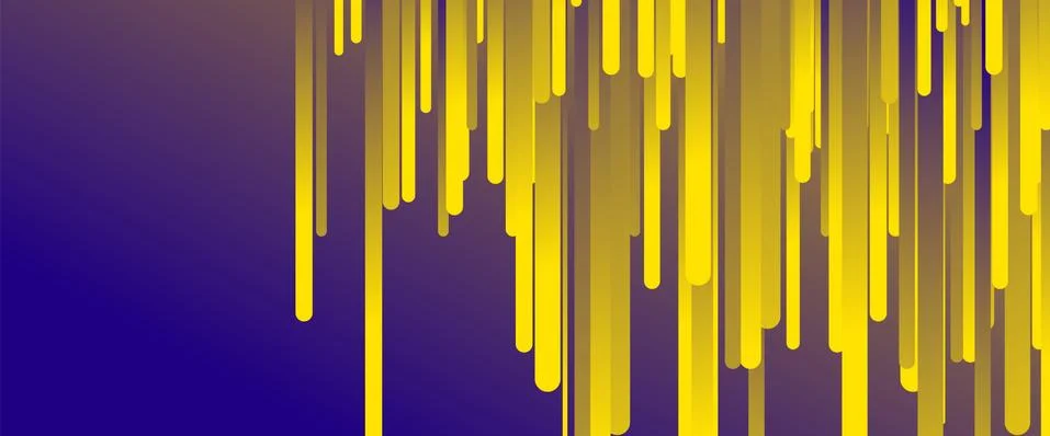 Fluid gradient lines, rain design concept, thin lines, dynamic template. Vector Ilustración de archivo