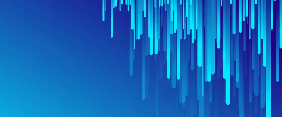 Fluid gradient lines, rain design concept, thin lines, dynamic template. Vector Stock Illustration
