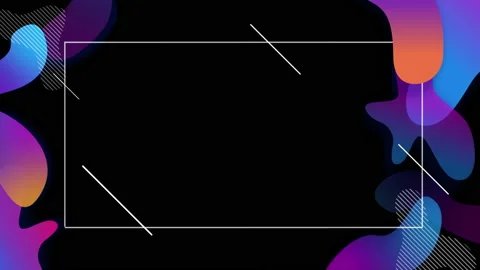 Fluid gradient shapes composition seamless loop frame Stock Footage 157869142