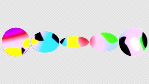 Fluid Gradient Vertical Compression Circles Abstract Motion Graphics Loop Stock Footage 340118212