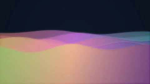 Fluid Gradient Waves Abstract Motion Background Loop Stock Footage 345388512