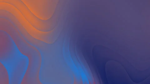 Fluid Gradient Waves — Orange Blue Abstract 4K Motion Graphic Loop Stock Footage 327260803
