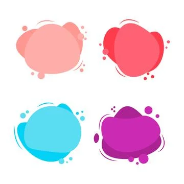 Fluid graphic shape element design vector background or liquid abstract geo.. Stock Illustration