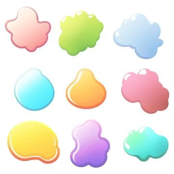 Fluid graphic shape element design vector background or liquid gradient abstract Stock Illustration