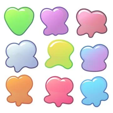Fluid graphic shape element design vector background or liquid gradient Stock Illustration