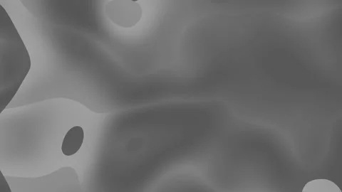 Fluid gray shapes blend forming abstract grayscale swirling pattern. Stock Footage 310408741