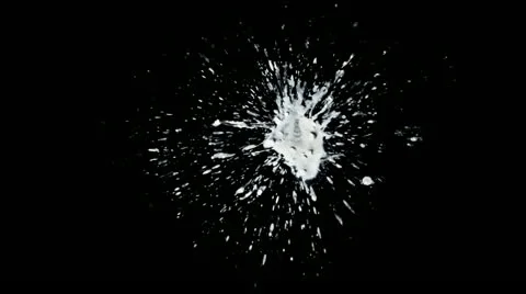 Fluid Hit Big Topview 02 Stock-Footage 11630788