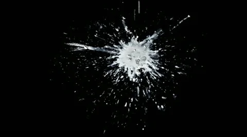 Fluid Hit Big Topview 04 Stock-Footage 11630829