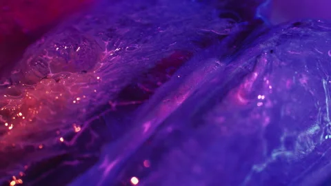 Fluid inks purple glitter background Stock Footage 233918598