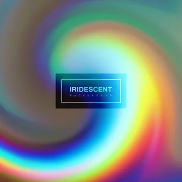 Fluid iridescent multicolored background. Stock Illustration