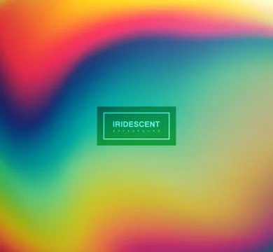 Fluid iridescent multicolored background. Stock Illustration
