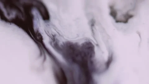 Fluid layers ink drip black white mix wave flow Stock Footage 291919071