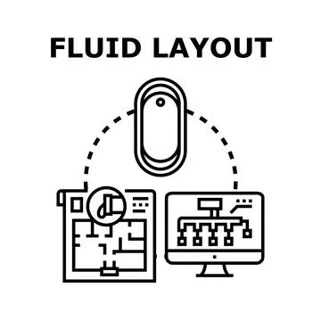 Fluid layout adapting digital content to various devices イラスト素材