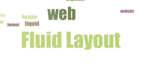 Fluid Layout Tagcloud Animated Isolated On White Stock Footage 107247439