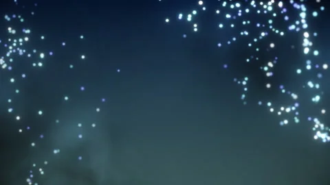 Fluid Lights Particles Looping Background Stock Footage 153490756