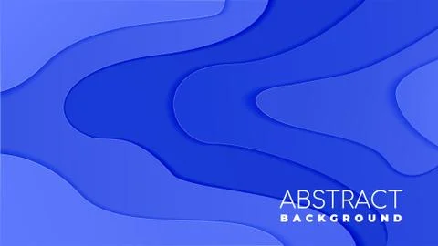 Fluid liquid abstract background in paper cut style Stock Illustration