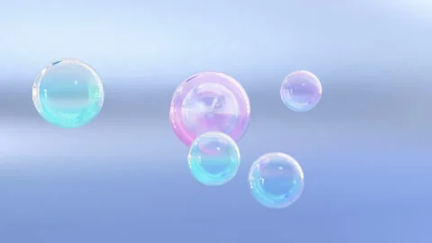 Fluid liquid blob in a metaball's morph animation Stock Footage 287684436