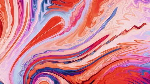 Fluid liquid bright creative ink mix flow dynamic vivid footage clip Stock Footage 327570715