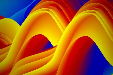 Fluid liquid color abstract creative trendy gradient colorful full hd Stockillustratie