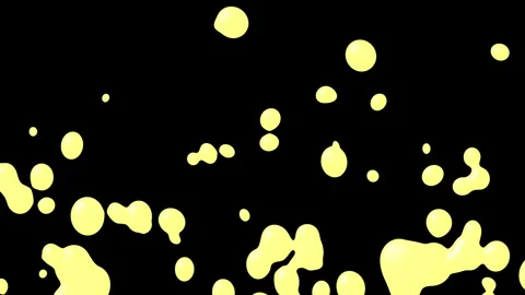 Fluid Liquid Droplets Floating upwards Motion Loop Stock-Footage 337324615