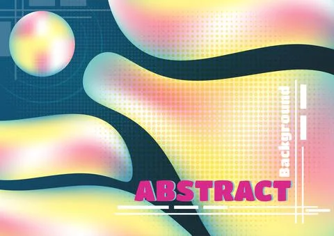 Fluid Liquid Gradient Mesh Background 003 Stock Illustration