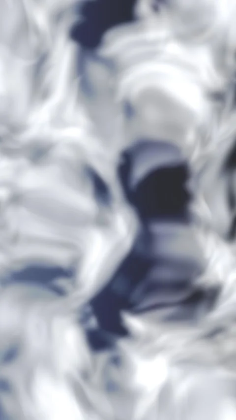 Fluid liquid motion loop abstract black white background simulation Stock Footage 347054142