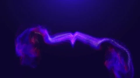 Fluid Liquid Particles Animation Modern Smooth Background Stock Footage 197066711
