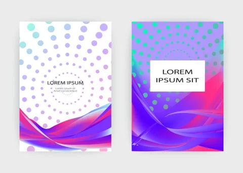Fluid liquid shapes composition. Wavy geometric background. Colorful abstract Stock Illustration