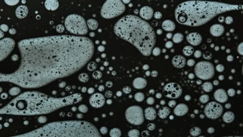 Fluid looks like molecules in macro mode Stock Footage 127239739