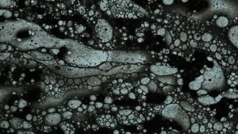 Fluid looks like molecules in macro mode Stock Footage 127242108