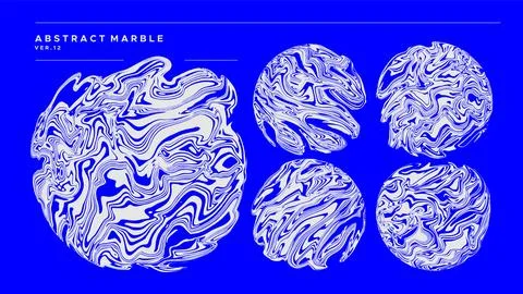 Fluid marble abstract circle design vector. Abstract alcohol ink circle paint. Stock Illustration