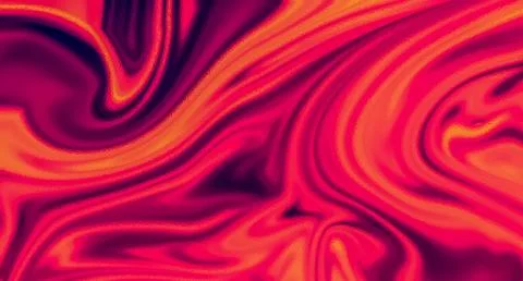 Fluid Marble Background with Red Orange Purple Swirling Liquid Texture. Stock Illustration