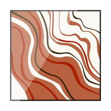 Fluid marble stone texture with flowing liquid waves Stock Illustration