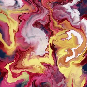 Fluid marbling art Stock Illustration