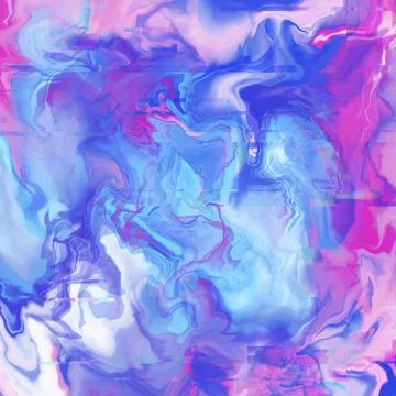 Fluid marbling art Stock Illustration