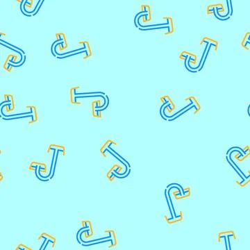 Fluid mechanics mechanical engineer vector seamless pattern Illustrazione stock