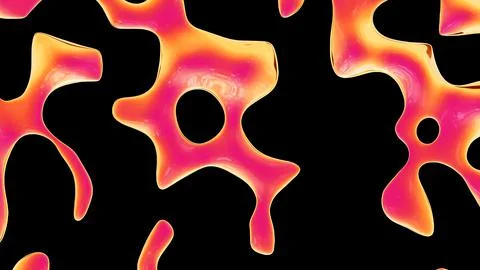 Fluid metallic drops y2k reddish background. Dynamic iridescent retrowave liquid Stockillustratie