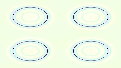 Fluid minimalist design with abstract gradient rings on pastel lilac backgrou Stock Footage 337571608