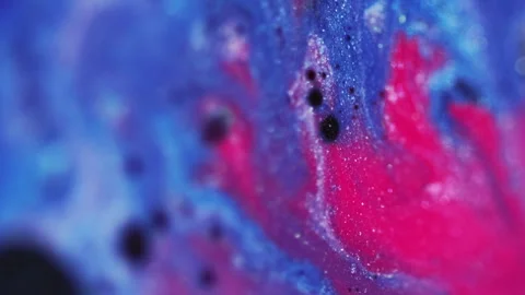 Fluid mix background sparkling ink blue pink black Stock-Footage 269102247