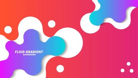 Fluid modern gradient layout background, for business corporate, brochure, fl Stock Illustration